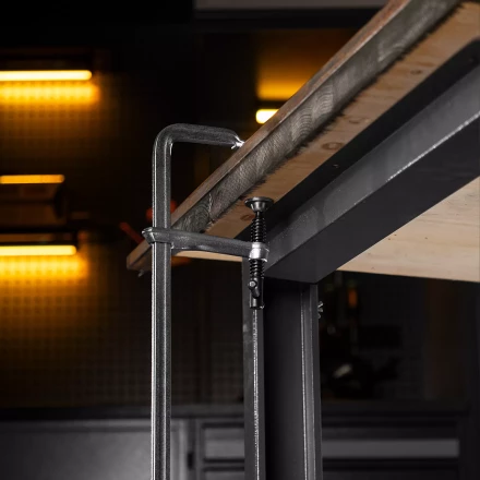 Струбцина F-образная Denzel 20472, 100x600мм, кованая купить в Екатеринбурге