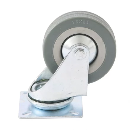 Колесо поворотное d-50 мм крепление  платформенное СИБРТЕХ артикул 68713 купить в Екатеринбурге