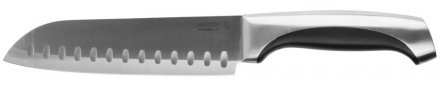 Нож LEGIONER &quot;FERRATA&quot; &quot;Сантоку&quot;, рукоятка с металлическими вставками, лезвие из нержавеющей стали, 175мм 47944 купить в Екатеринбурге