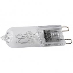 Лампа галогенная СВЕТОЗАР капсульная, прозрачное стекло, цоколь G9, диаметр 13мм, 25Вт, 220В SV-44892-T