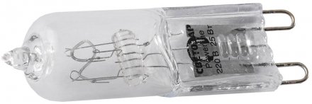 Лампа галогенная СВЕТОЗАР капсульная, прозрачное стекло, цоколь G9, диаметр 13мм, 25Вт, 220В SV-44892-T купить в Екатеринбурге