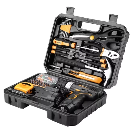 Дрель аккумуляторная DEKO GCD12DU3, 063-4133 + набор 104 инструмента купить в Екатеринбурге