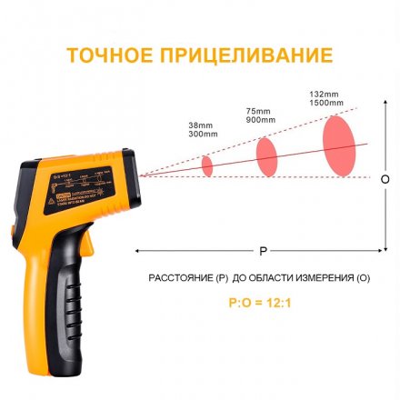 Пирометр инфракрасный CWQ01 DEKO, 065-0208 купить в Екатеринбурге