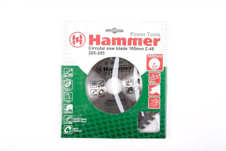 Диск пильный твердосплавный HAMMER Ф185х30мм 48зуб. купить в Екатеринбурге