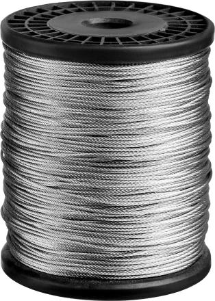 ЗУБР DIN 3055, свивка 6 х 7 + IWS, 1.5 мм, L 200 м, стальной трос, Профессионал (4-304110-15) купить в Екатеринбурге