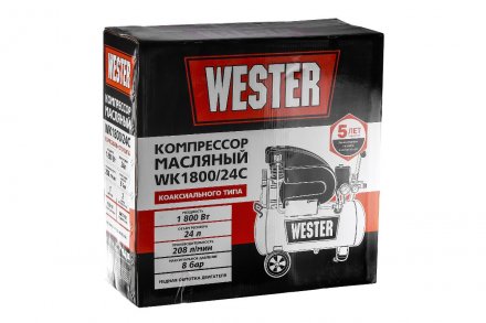 Поршневой масляный компрессор WESTER WK1800/24C купить в Екатеринбурге