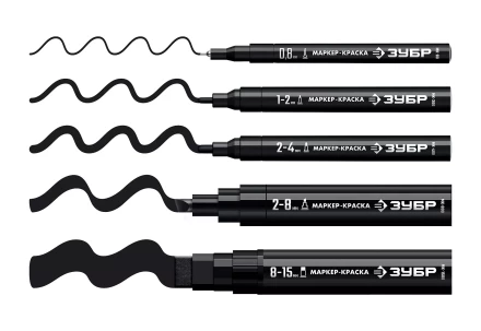 ЗУБР МК-1500 черный, 8-15 мм маркер-краска (06329-2) купить в Екатеринбурге