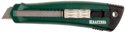 Нож с сегментированным лезвием Solingen, KRAFTOOL 09195, металлический корпус, кассета с 3 лезвиями, 18 мм 09195_z01 купить в Екатеринбурге