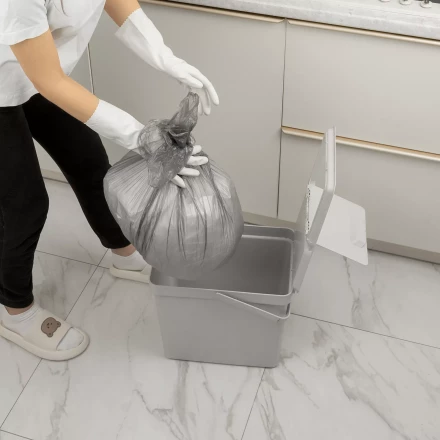 Пакеты для мусора 60 л x 50 шт. серые, Home Palisad 927125 купить в Екатеринбурге