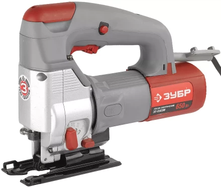 Лобзик ЗУБР, 3-х позиционный маятниковый ход, EU-хвостовик, сталь-10мм/дерево-60мм, 0-3100ходов/мин, 650Вт ЗЛ-650ЭМ купить в Екатеринбурге