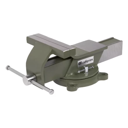 Тиски слесарные Сибртех 18620, 150 мм, стальные, поворотные купить в Екатеринбурге