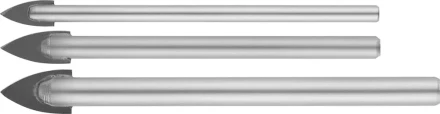 Набор сверл по кафелю, керамике, стеклу, с двумя режущими лезвиями, цилиндрический хвостовик, 3 шт: 5, 6, 8 мм, STAYER 2986-Н3 2986-Н3 купить в Екатеринбурге