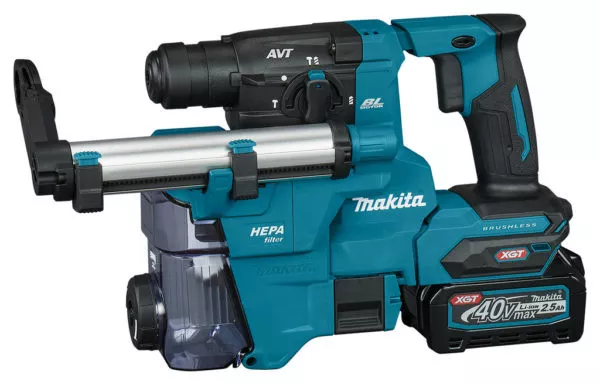 Аккумуляторный 40V перфоратор c пылеудалением Makita HR010GD201 (2АКБ 2,5Ач, ЗУ) купить в Екатеринбурге