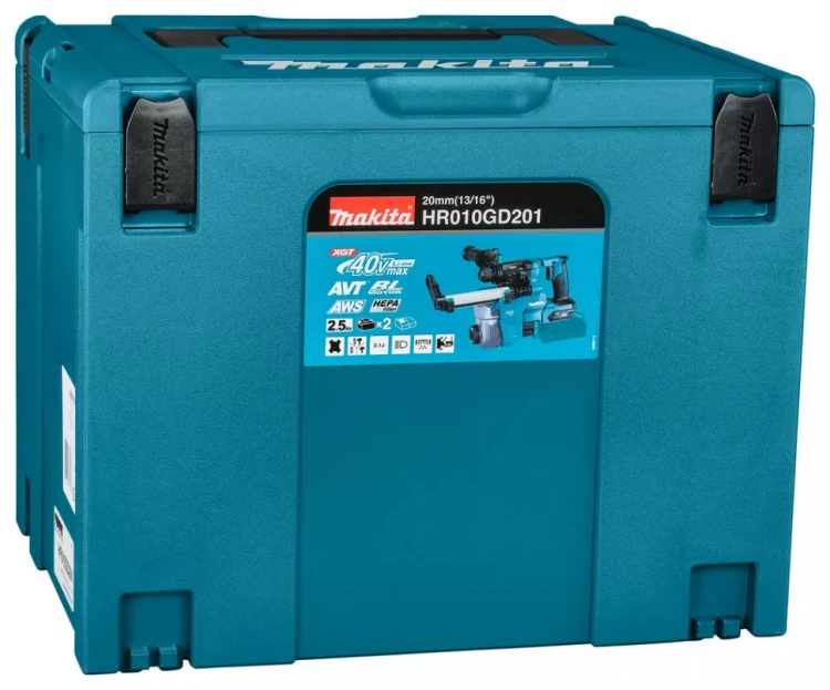 Аккумуляторный 40V перфоратор c пылеудалением Makita HR010GD201 (2АКБ 2,5Ач, ЗУ) купить в Екатеринбурге