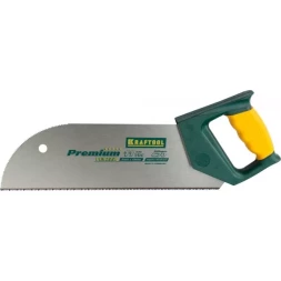 Ножовка KRAFTOOL "MULTI-M" по фанере, ламинированным материалам, пластмассе, универс зуб, 11TPI, 350мм 15076
