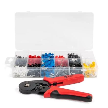 Набор втулочных наконечников с пресс-клещами НШВИ К-775-1 (КВТ) купить в Екатеринбурге