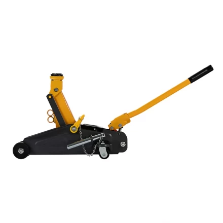 Домкрат гидравлический подкатной с фиксатором, 2 т, 130-330 мм Denzel 51153 купить в Екатеринбурге