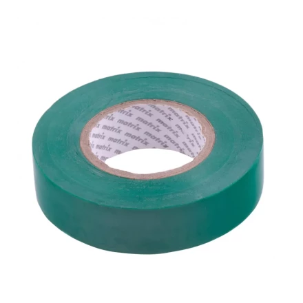 Изолента ПВХ 19 мм х 20 м зеленая 150 мкм Matrix 88781 купить в Екатеринбурге