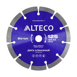 Диск алмазный по бетону ALTECO 125x22.23x2 мм 66514