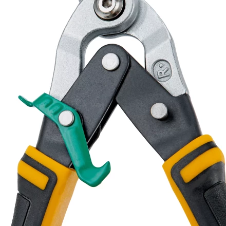 Ножницы по металлу Denzel 78371, 270 мм, прямой и правый рез, сталь-СrMo, трехкомпонентные рукоятки купить в Екатеринбурге