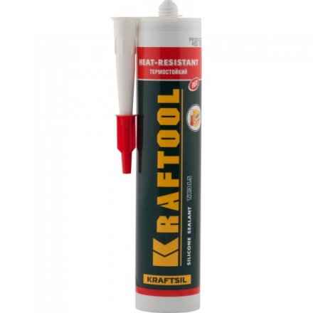 Герметик силиконовый KRAFTOOL красный, температуростойкий (от -62 С до 275 С), 300мл 41259 купить в Екатеринбурге