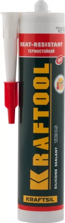 Герметик силиконовый KRAFTOOL красный, температуростойкий (от -62 С до 275 С), 300мл 41259-4 купить в Екатеринбурге