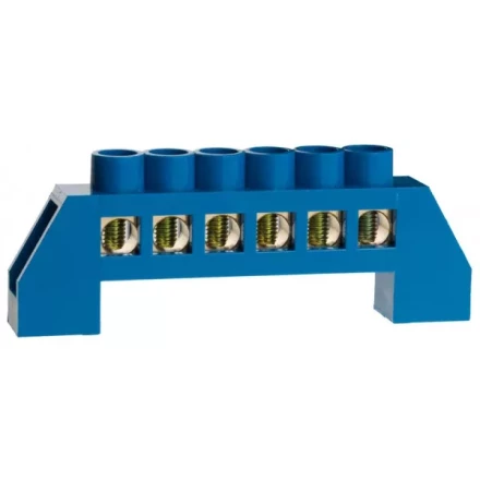 Шина СВЕТОЗАР нулевая, в изоляц оболочке, 6х9мм, 6 полюсов, макс. ток 100А 49805-06 купить в Екатеринбурге