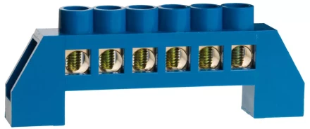 Шина СВЕТОЗАР нулевая, в изоляц оболочке, 6х9мм, 6 полюсов, макс. ток 100А 49805-06 купить в Екатеринбурге