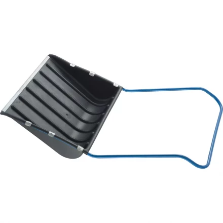 Скрепер для снега 750 х 550 х 1,3 мм пластиковый П-образная ручка металлическая окантовка СИБРТЕХ 61593 купить в Екатеринбурге