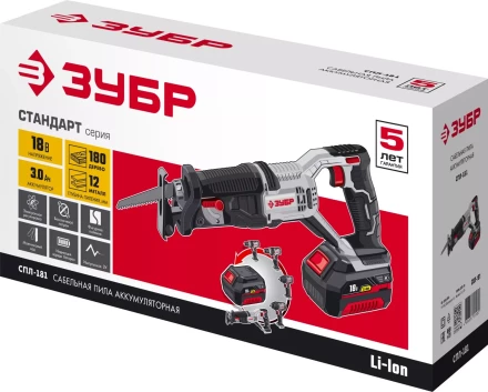 Пила сабельная аккумуляторная СПЛ-181 серия СТАНДАРТ купить в Екатеринбурге