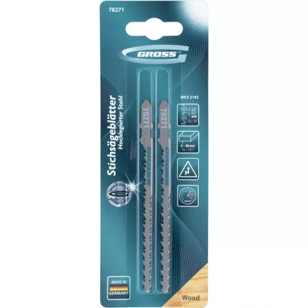 Полотна для электролобзика по дереву 2 шт 3182 GROSS 78271 купить в Екатеринбурге