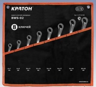 Набор ключей накидных Кратон BWS-02 8 пр. купить в Екатеринбурге