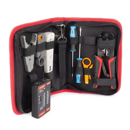 Набор КВТ LAN-8 для работ с сетевым кабелем (90348) купить в Екатеринбурге