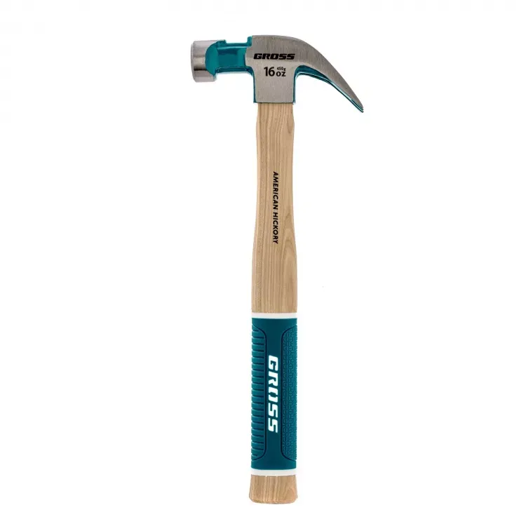 Молоток-гвоздодер с магнитом GROSS AMERICAN HICKORY 450 г угол 45 обрезиненная рукоятка 10415 купить в Екатеринбурге