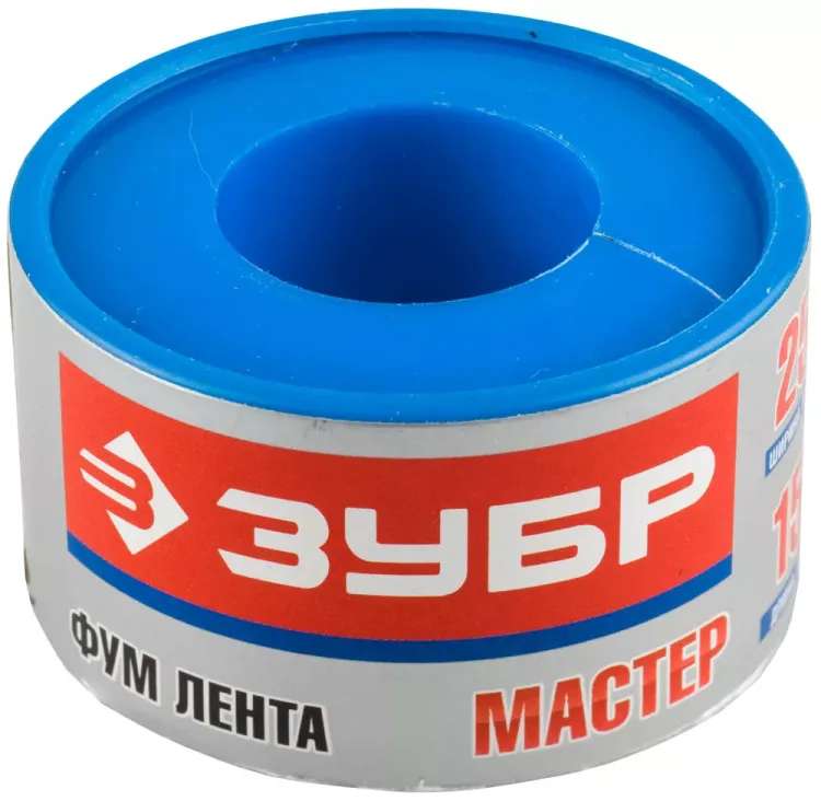 Фумлента ЗУБР "МАСТЕР", плотность 0,40 г/см3, 0,1ммх25ммх15м 12373-25-040 купить в Екатеринбурге