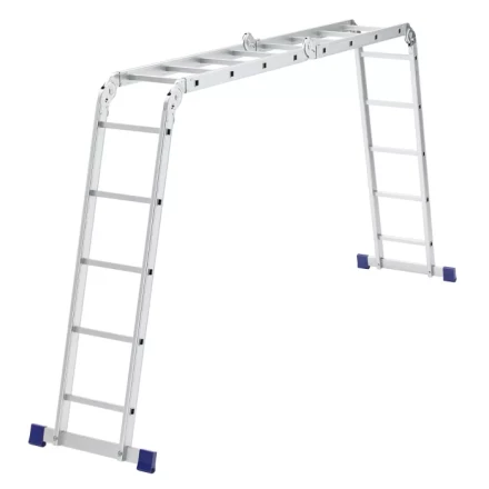 Лестница шарнирная алюминиевая 2х4 ступени + 2х5 ступеней Сибртех 97884 купить в Екатеринбурге