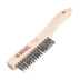 Щетка зачистная 3-х рядная, прямая проволока из нержавеющей стали с деревянной ручкой, EFP// Denzel 74843 купить в Екатеринбурге