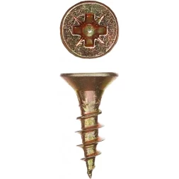 Шурупы ЗУБР "МАСТЕР" по дереву желтопассивированные, 3.0x12мм, 90шт 300396-30-012