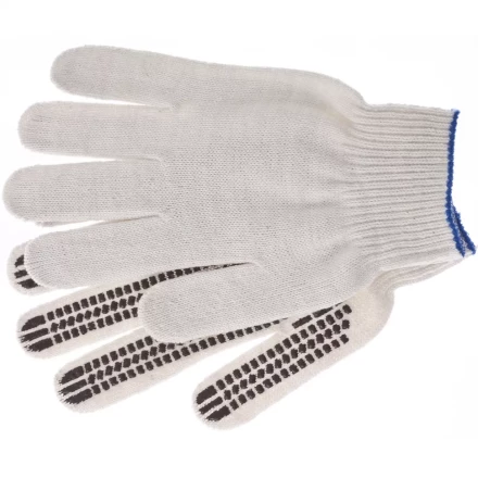 Перчатки трикотажные рисунок ПВХ гель Протектор оверлок Сибртех Россия 67778 купить в Екатеринбурге