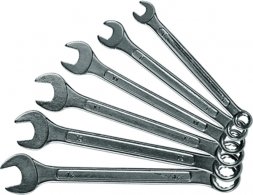 Набор ключей комбинированных 6 - 17 мм хромированные 6 шт. SPARTA