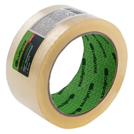 Клейкая лента, 50 мкм, 48 мм х 66 м, цвет прозрачный Сибртех 88736 купить в Екатеринбурге