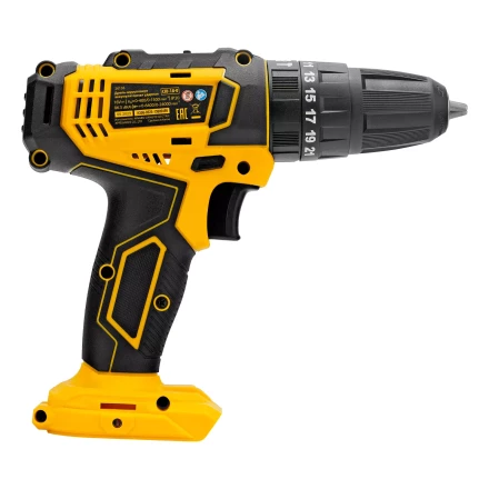 Дрель-шуруповерт аккумуляторная ударная Denzel CID-18-0, Li-Ion, 18 В 26136 купить в Екатеринбурге