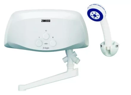 Водонагреватель проточный ZANUSSI 3-logic 55 TS душ и кран купить в Екатеринбурге