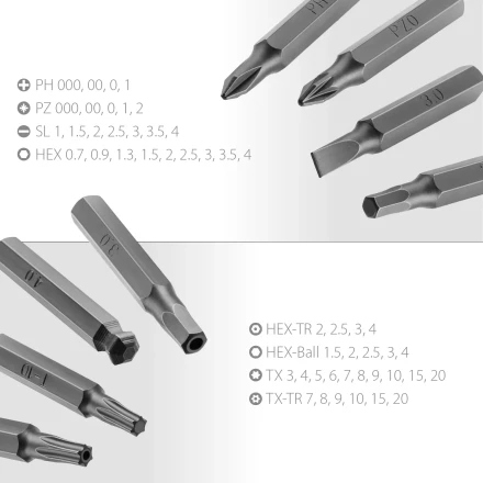 Набор Precision-51: отвертка для точных работ со сменными битами. 25691 купить в Екатеринбурге