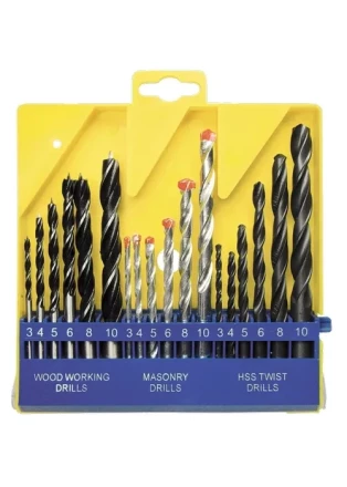 Набор сверл по бетону металлу дереву 3-4-5-6-8-10 мм 18 шт пластиковый бокс SPARTA 725305 купить в Екатеринбурге