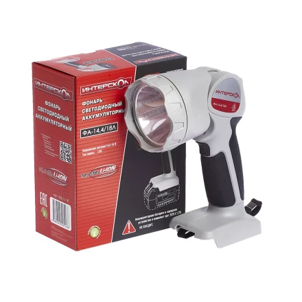 Светодиодный фонарь ИНТЕРСКОЛ ФА-14,4/18Л аккумуляторный Li-ion АПИ купить в Екатеринбурге