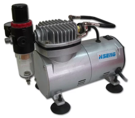 Компрессор безмасляный поршневой прямой привод  мини HSHENG AS 18-2 купить в Екатеринбурге