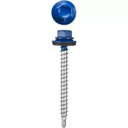 Саморезы СКД кровельные, RAL 5005 синий насыщенный, 29 х 4.8 мм, 2 500 шт, для деревянной обрешетки, STAYER 30300-48-029-5005 купить в Екатеринбурге