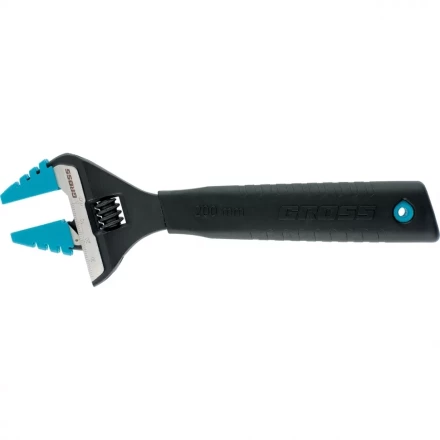 Ключ разводной 250 мм CrV тонкие губки защитные насадки GROSS 15569 купить в Екатеринбурге