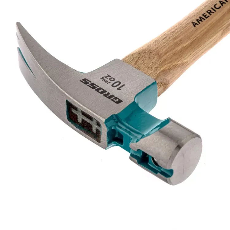 Молоток-гвоздодер с магнитом GROSS AMERICAN HICKORY 280 г угол 75 обрезиненная рукоятка 10417 купить в Екатеринбурге